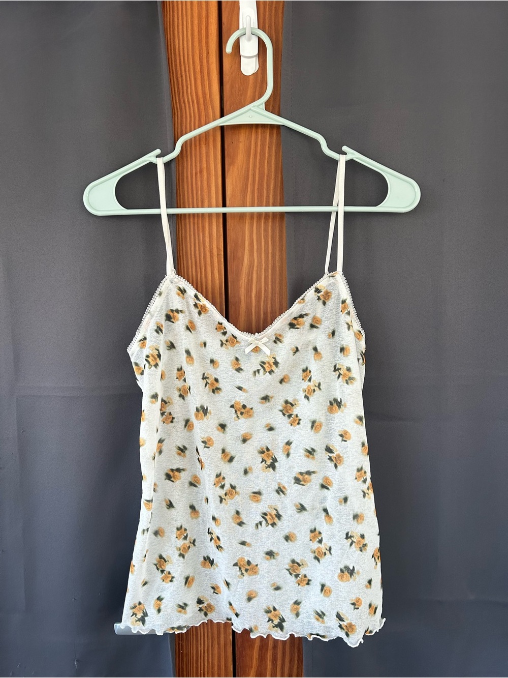 J. Crew Sheer Cami Floral Top Size Large